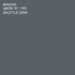 #5A6164 - Shuttle Gray Color Image